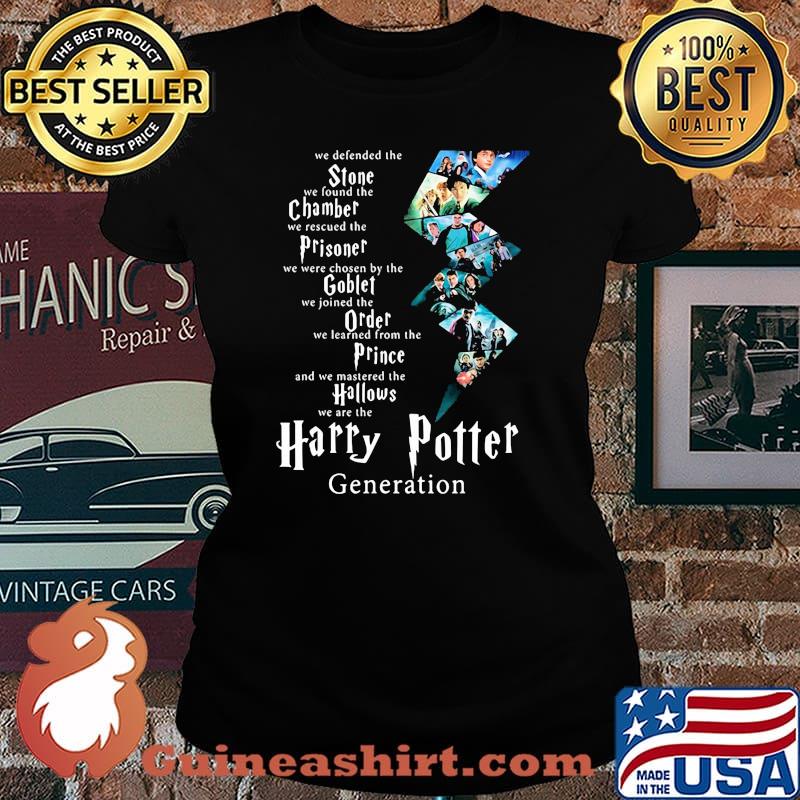 We Defended The Stone We Found The Chamber Prisoner Goblet Harry Potter Generation Shirt Laides tee