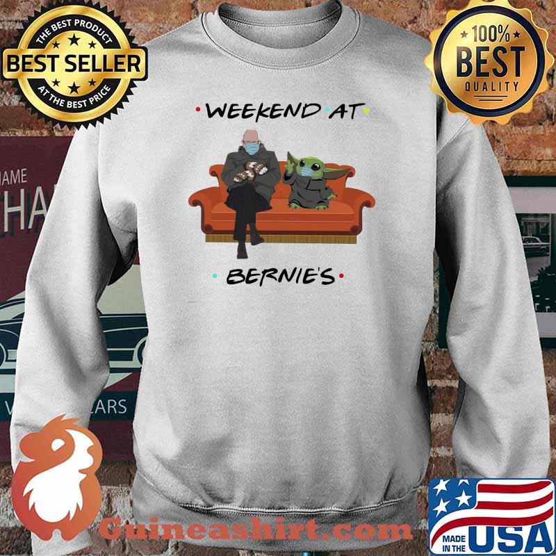 Weekend At Bernies Old Man And Baby Yoda Wear Mask Shirt Sweater