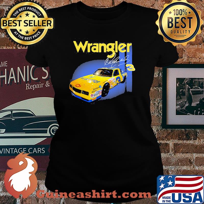 Wrangler Jeans Dale Earnhardt Nascar The Intimidator Shirt Laides tee