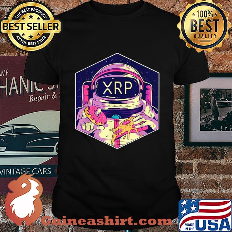 XRP Symbol Crypto Currency To The Moon Astronaut shirt