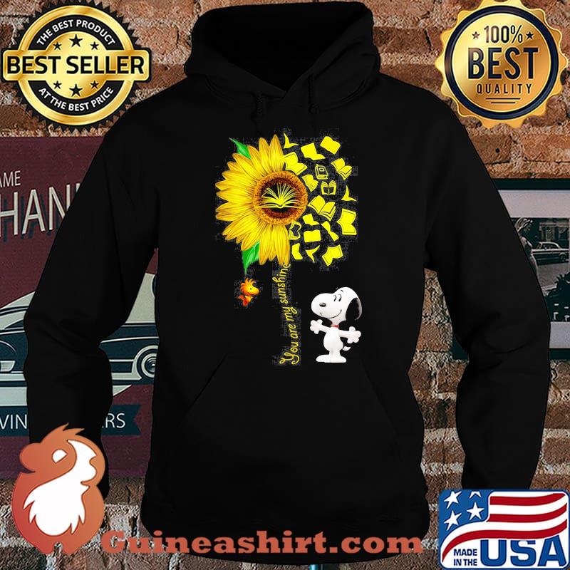 You Are My Sunshine Snoopy Woodstock Books Shirt Hoodie