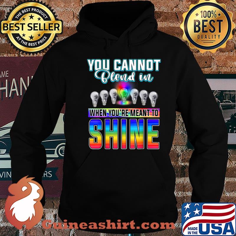 You Can't Blend In When Meant To Shine Neurodiversity LGBT Shirt Hoodie