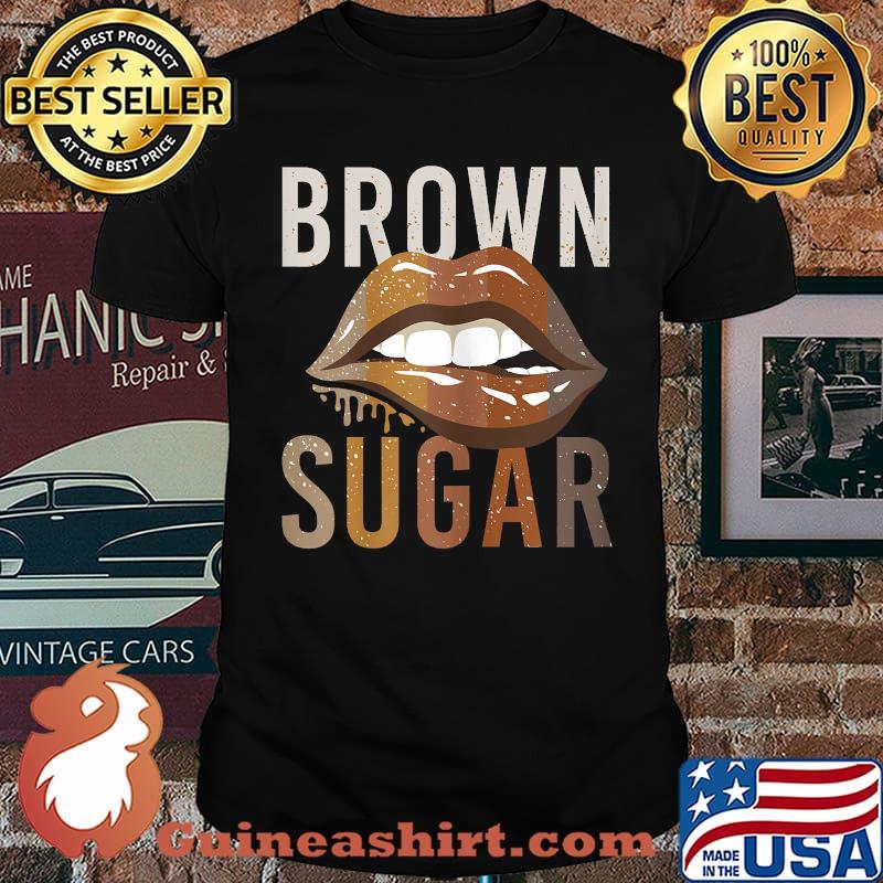 African American Women Brown Sugar Lips Shirt