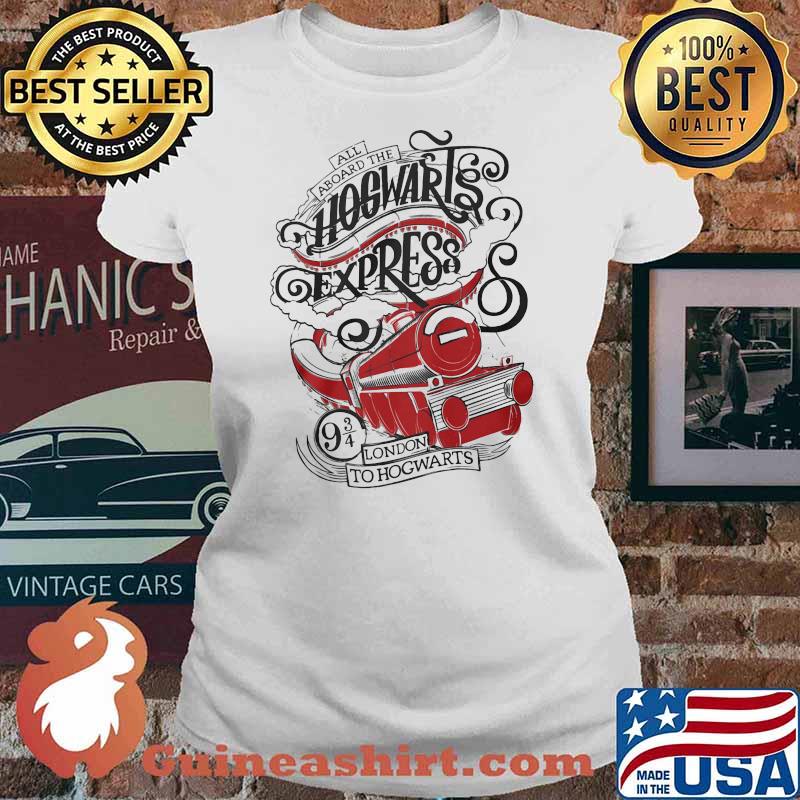 All Aboard The Hogwarts Express London Train Shirt Ladies tee