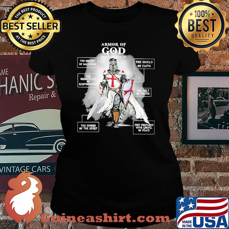 Armor Of God Veteran The Helmet The Shield The Belt The Sword Shirt Laides tee