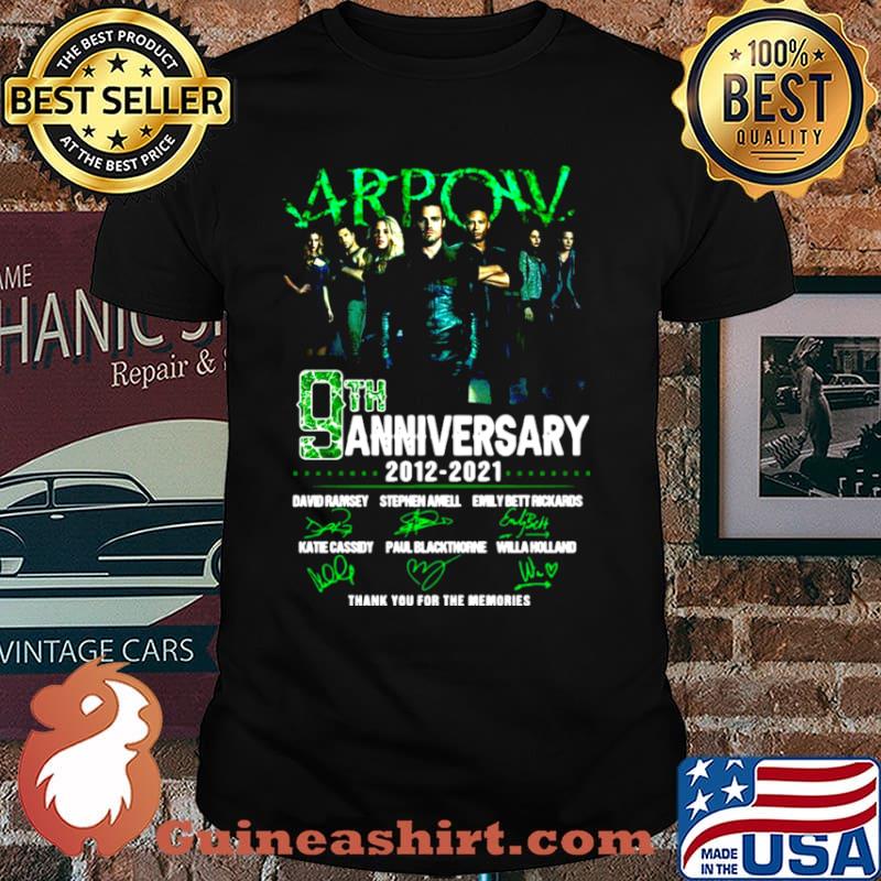 Arpow 9th anniversary 2012 2021 thank you for the memories signatures shirt