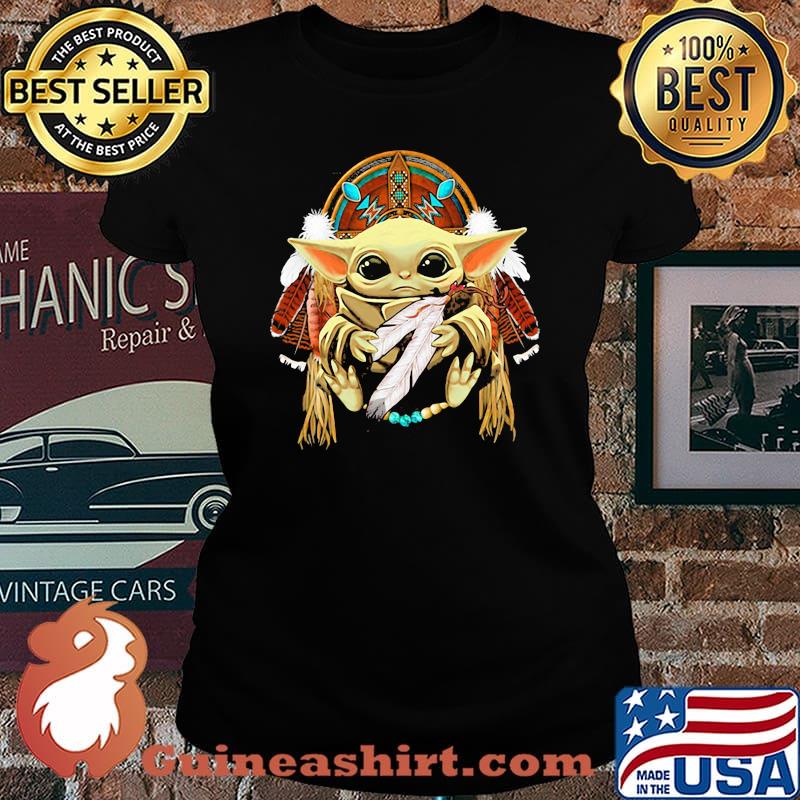 Baby yoda american native Laides tee