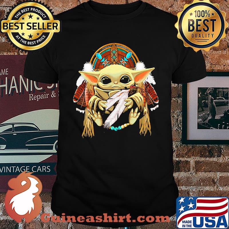 Baby yoda american native shirt
