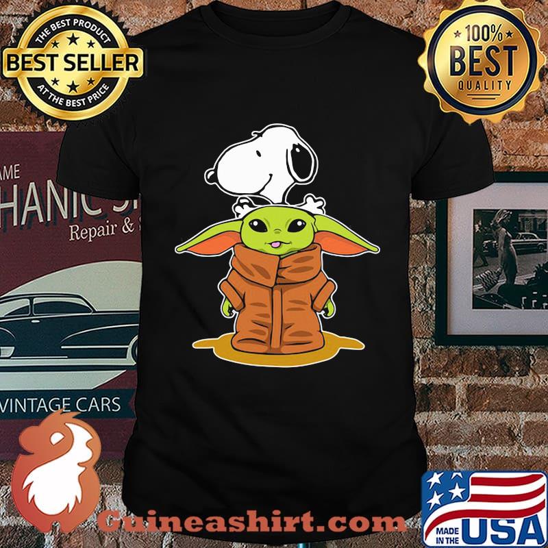 Baby Yoda And Snoopy Shirt