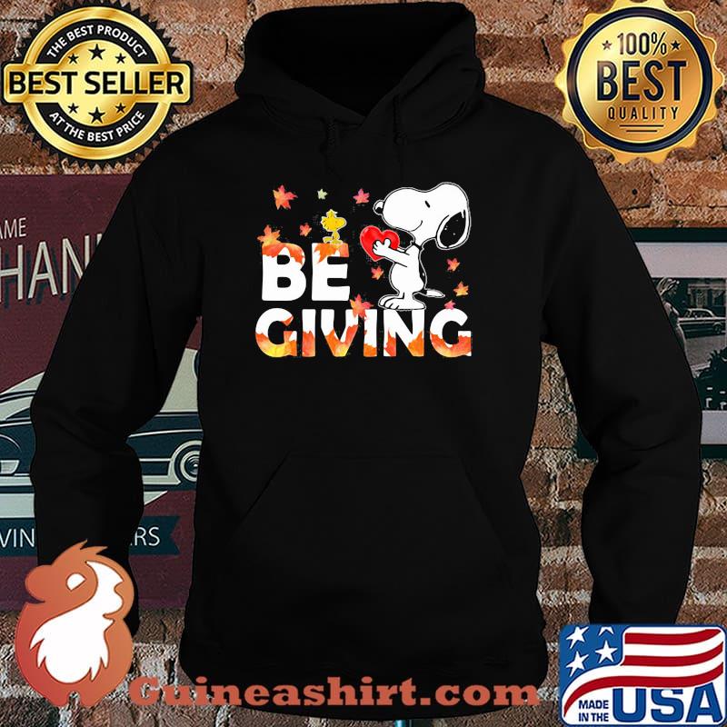 Be Giving Snoopy Heart Woodstock Shirt Hoodie