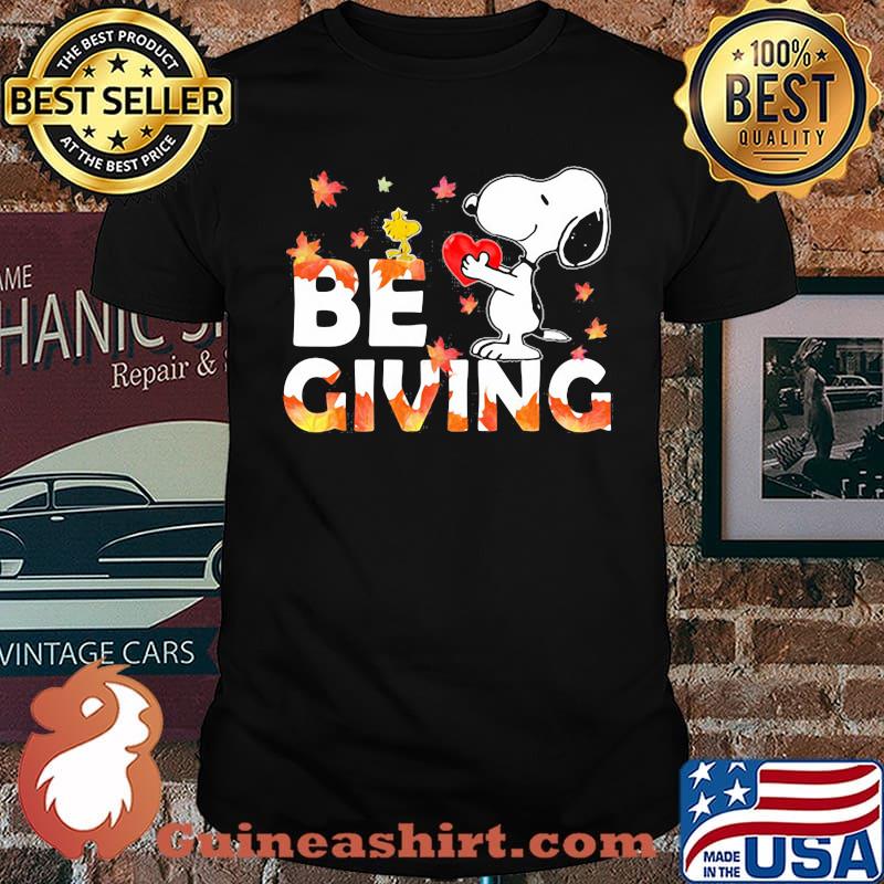 Be Giving Snoopy Heart Woodstock Shirt
