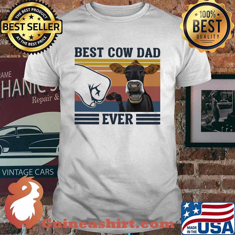 Best Cow Dad Ever Vintage Shirt