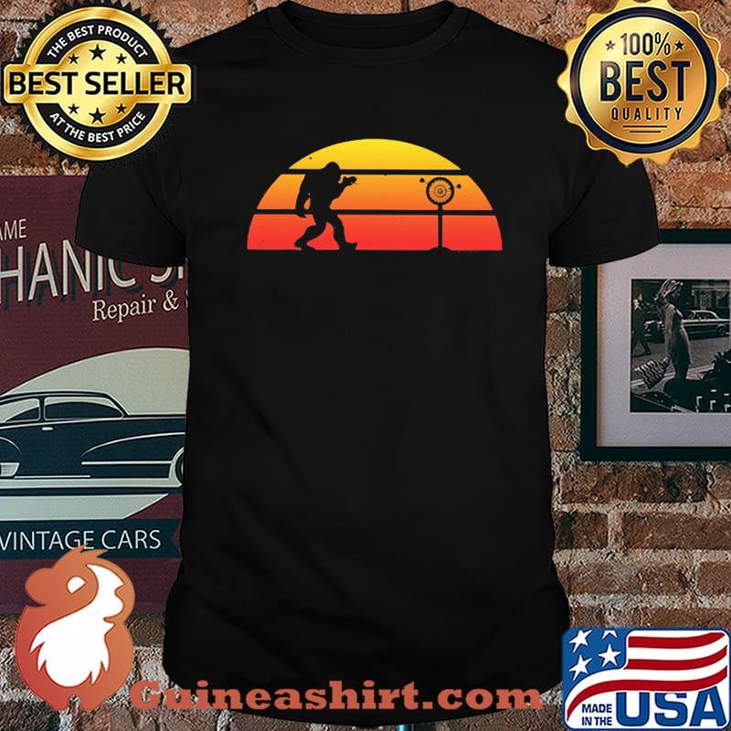 Bigfoot Playing Darts Vintage Shirt