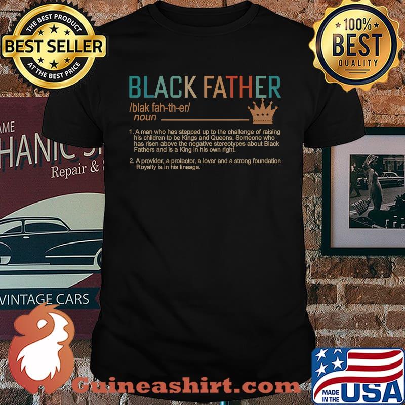 Black Father Definition Vintage Shirt