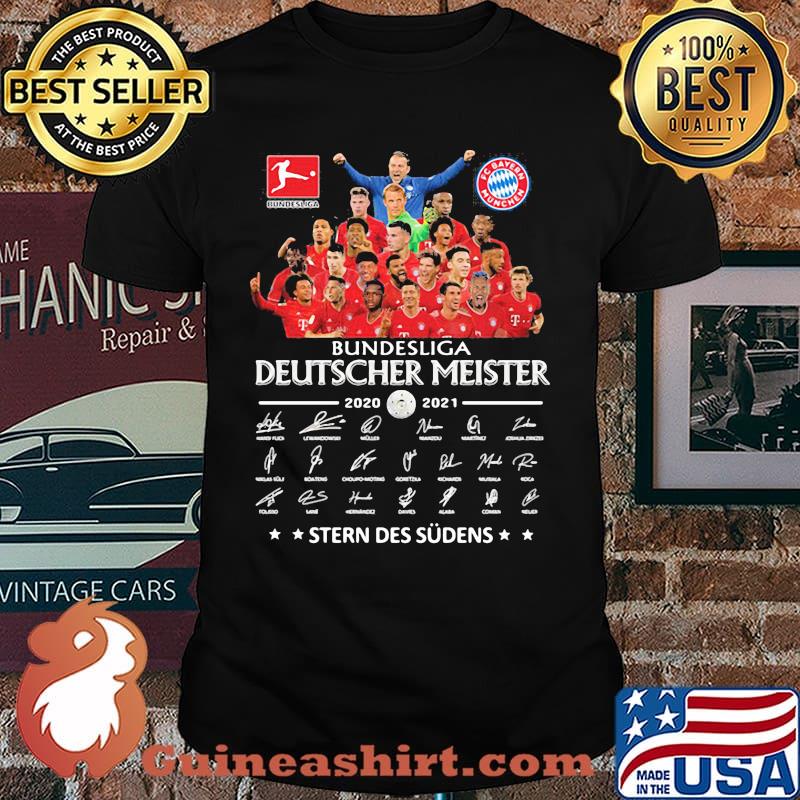 Bundeslica Deutscher Meister 2020 2021 Stern Des Sudens Signature Shirt