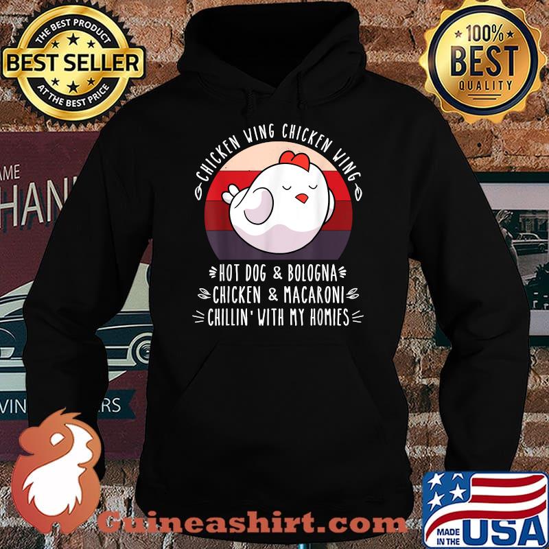 Chicken Wing Chicken Wing Hot Dog & Bologna Viral Song Lyric vintage T-Shirt Hoodie