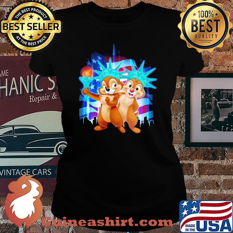 Chip And Dale 4th Of July Independence Shirt Laides tee