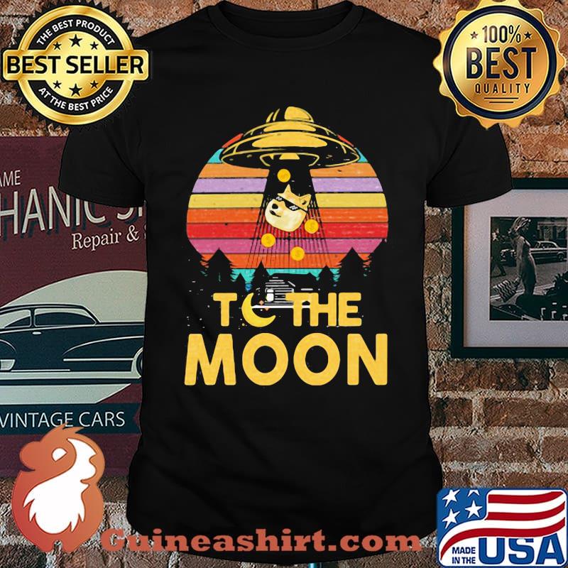 Coin To The Moon Dogecoin Vintage Shirt