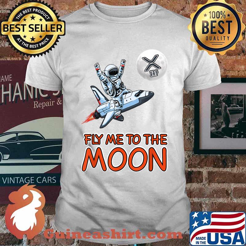 Cryptocurrency XRP Fly Me To The Moon T-Shirt