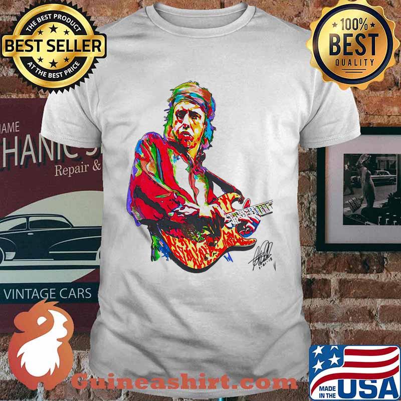 Dire straits play guitar watercolor shirt