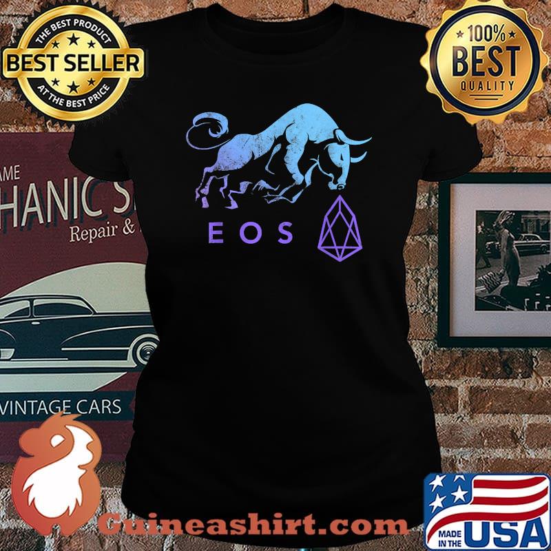 EOS Crypto BULLRUN EOSIO HODL to be Blockchain Millionaire Shirt Laides tee