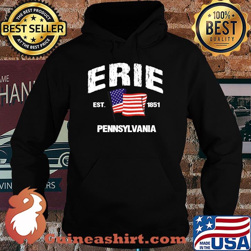 Erie Pennsylvania PA USA Stars Stripes Shirt Hoodie