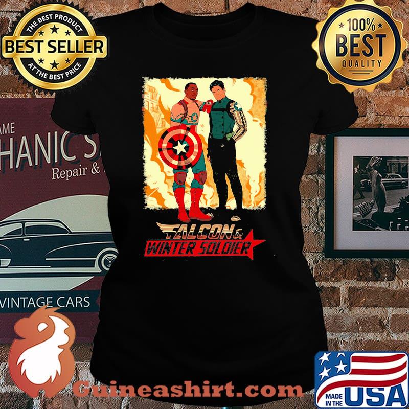 Falcon Winter Soldier Captain America Shirt Laides tee