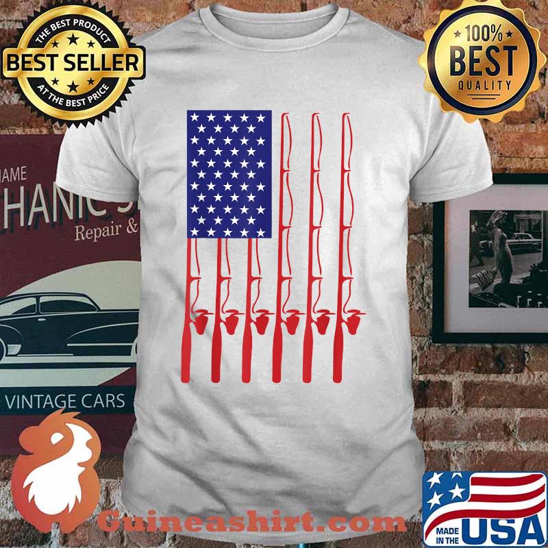 Fathers Day Fishing flag Shirt