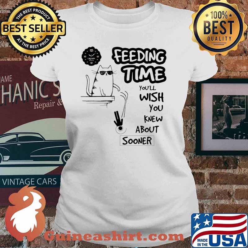 Feeding Time You'll Wish You Knew About Sooner Cat Shirt Ladies tee