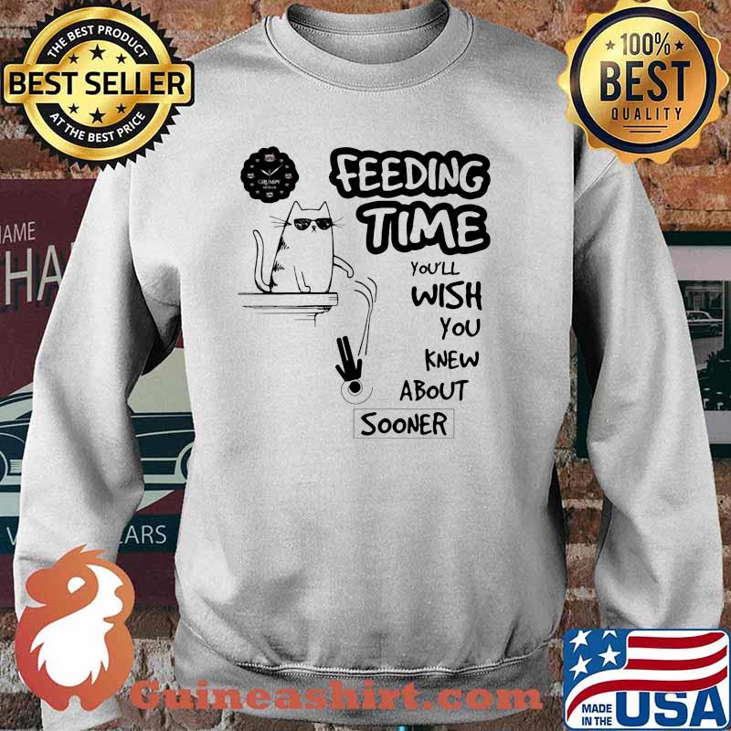 Feeding Time You'll Wish You Knew About Sooner Cat Shirt Sweater