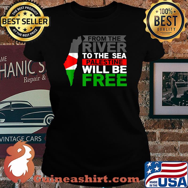 From the river to the sea palestine will be free palestine map Shirt Laides tee
