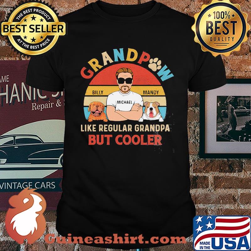 Grandpaw Like Regular Grandpa But Cooler Vintage Shirt