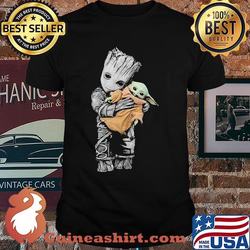 Groot Hug Baby Yoda Shirt