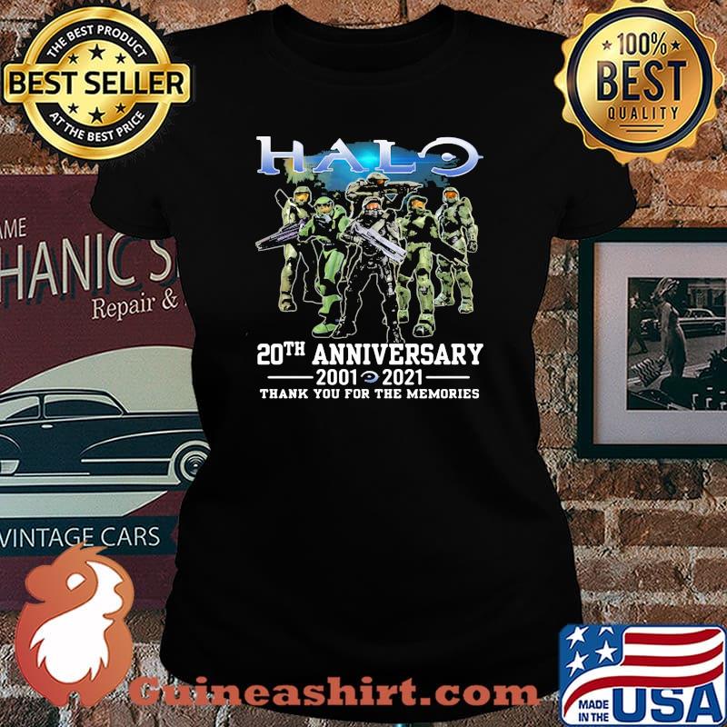 Halo 20th anniversary 2001 2021 thank you for the memories Laides tee