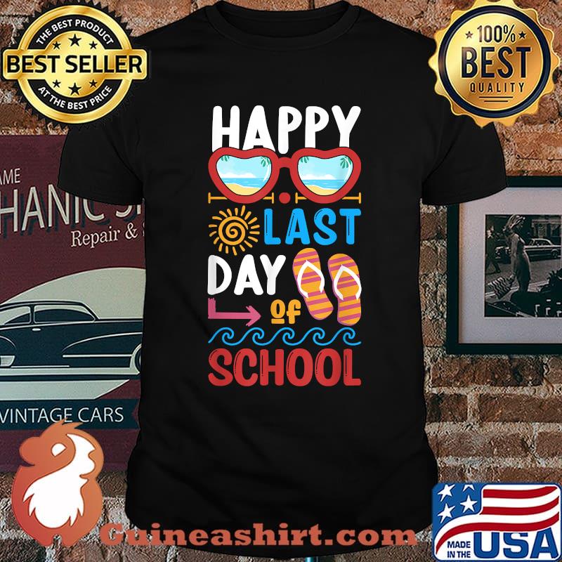 Happy Last Day Of School Summer Sunglasses Shirt
