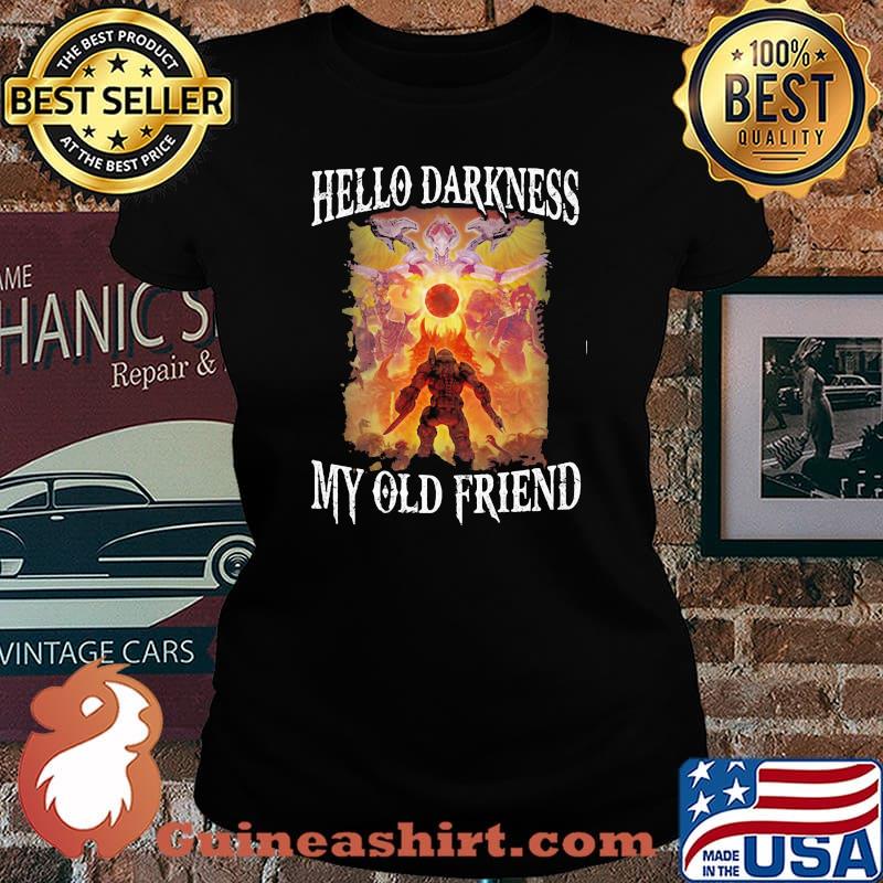 Hello darkness my old friend monster blood moon Laides tee
