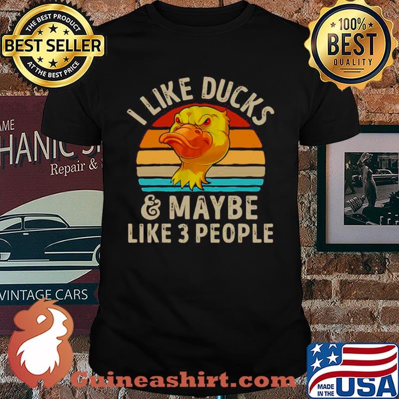 I Like Ducks And Maybe Like 3 People Vintage shirt