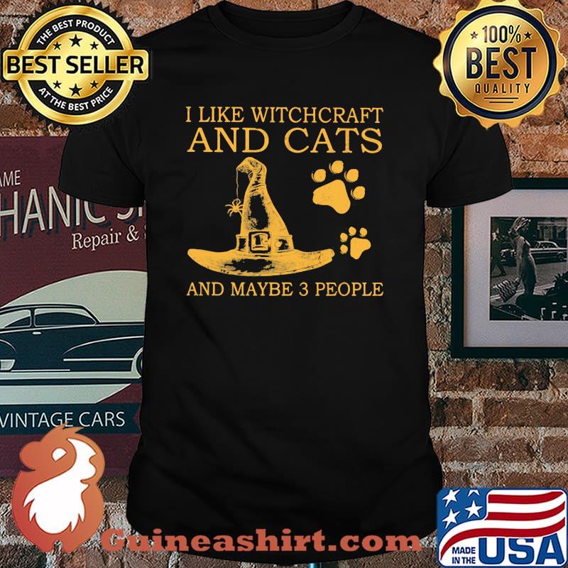 I Like Witchcraft And Cats And Maybe 3 People Shirt