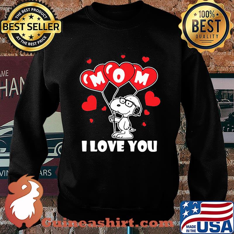 I love you mom snoopy heart Mothers day Sweater