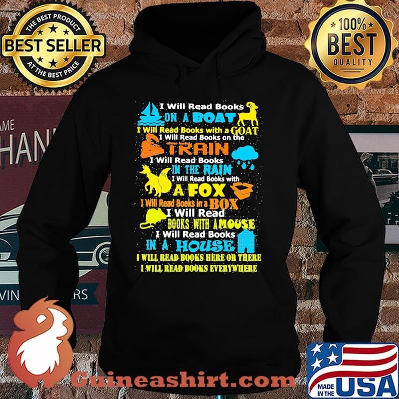 I Will Read Books On A Boat I Will Read Books With A Goat Shirt Hoodie