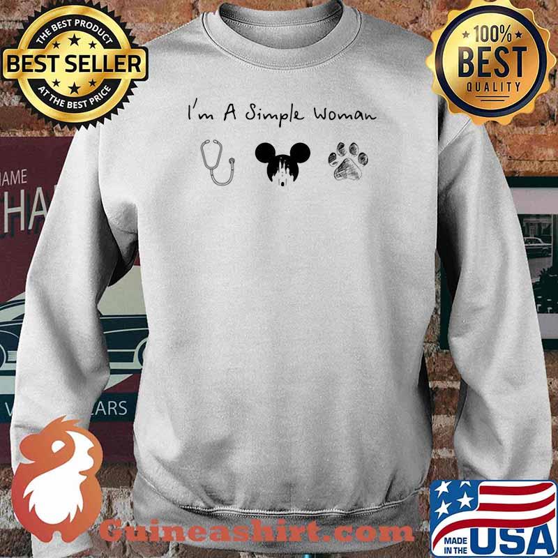 Im A Simple Woman Nurse Mickey Dog Pet Shirt Sweater