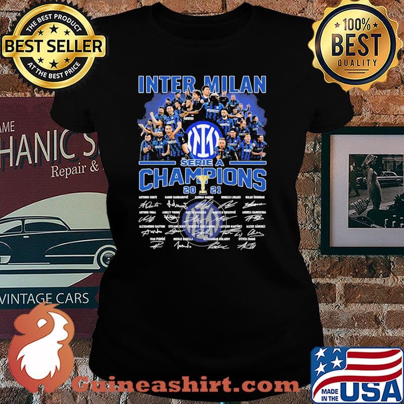 Inter Milan Serie A Champion 2021 Shirt Laides tee