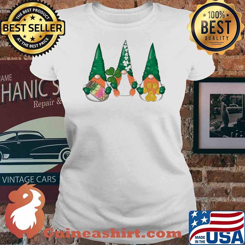 Irish St Patricks Gnome Draft Shirt Ladies tee