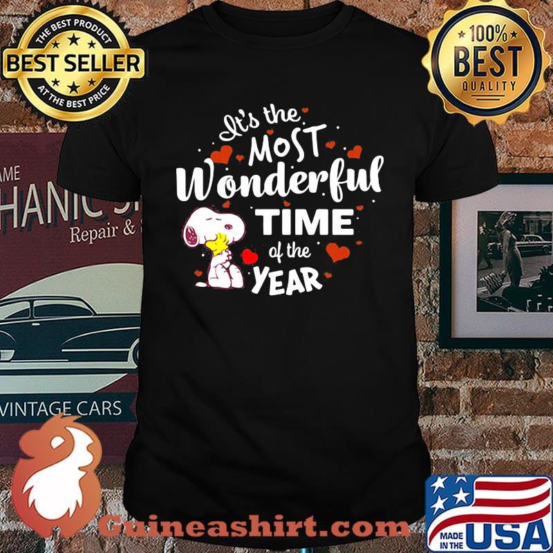 Its the most wonderful time of the year snoopy heart shirt
