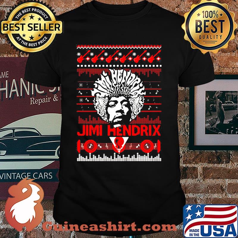 Jimi hendrix Music Guiatar ugly christmas shirt