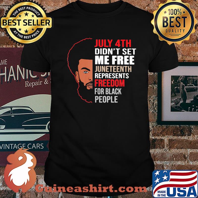 July 4th Didn't Set Me Free Juneteenth Represents Freedom For Black People Shirt