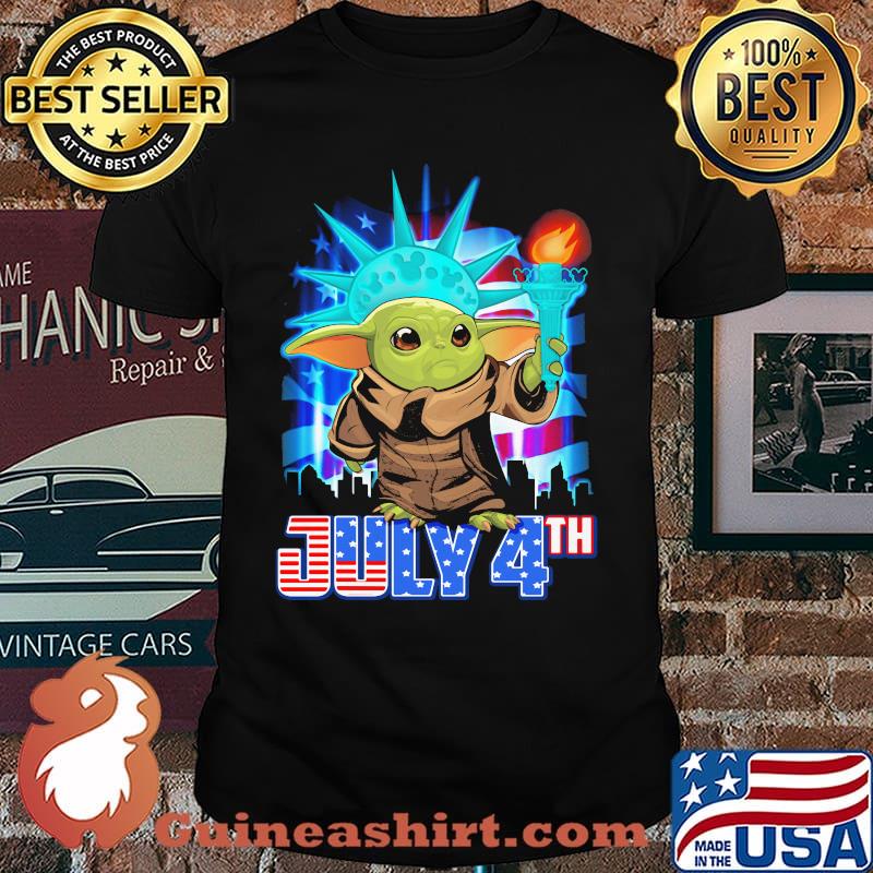 July 4th Independence Baby Yoda Shirt