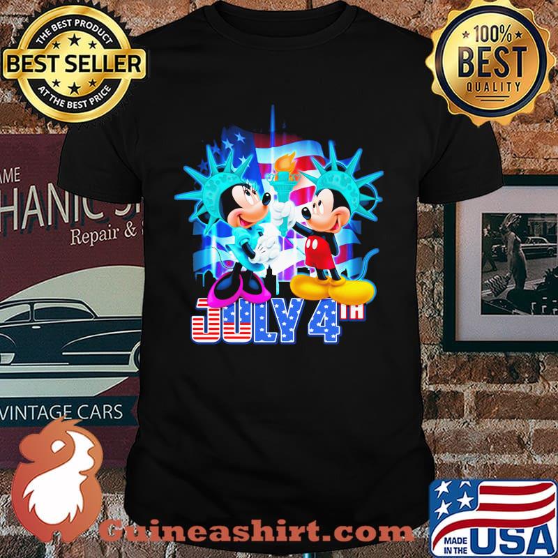 July 4th Independence Minnie And Mickey Mouse Disney Shirt