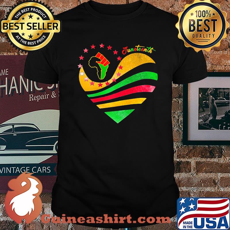 Juneteenth Freedom Day Heart Shirt