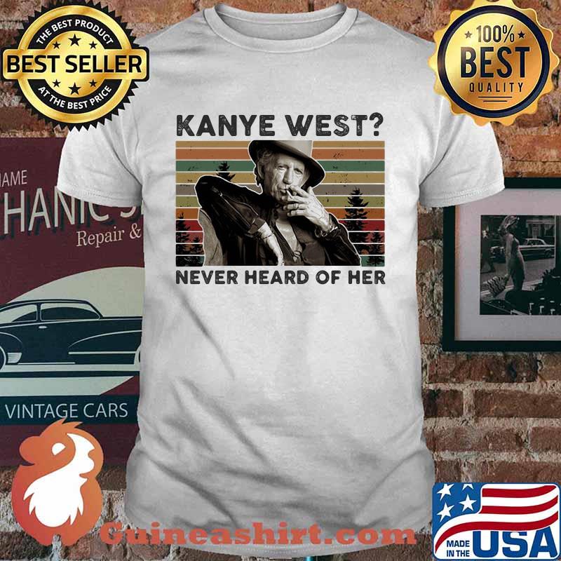 Kanye west never heard of her Keith Richards vintage shirt